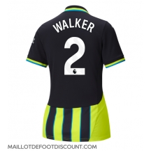 Maillot de football Réplique Manchester City Kyle Walker #2 Extérieur Femme 2024-25 Manche Courte