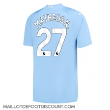 Maillot de football Réplique Manchester City Matheus Nunes #27 Domicile 2023-24 Manche Courte