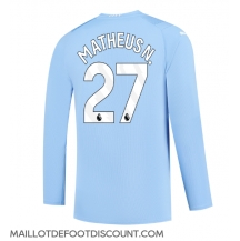 Maillot de football Réplique Manchester City Matheus Nunes #27 Domicile 2023-24 Manche Longue