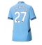 Maillot de football Réplique Manchester City Matheus Nunes #27 Domicile Femme 2024-25 Manche Courte