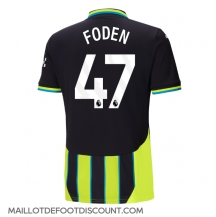 Maillot de football Réplique Manchester City Phil Foden #47 Extérieur 2024-25 Manche Courte
