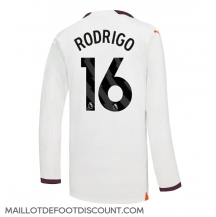 Maillot de football Réplique Manchester City Rodri Hernandez #16 Extérieur 2023-24 Manche Longue