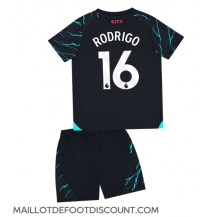 Maillot de football Réplique Manchester City Rodri Hernandez #16 Troisième Enfant 2023-24 Manche Courte (+ Pantalon court)
