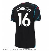 Maillot de football Réplique Manchester City Rodri Hernandez #16 Troisième Femme 2023-24 Manche Courte