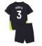 Maillot de football Réplique Manchester City Ruben Dias #3 Extérieur Enfant 2024-25 Manche Courte (+ Pantalon court)