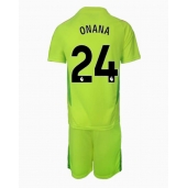 Maillot de football Réplique Manchester United Andre Onana #24 Gardien de but Extérieur Enfant 2024-25 Manche Courte (+ Pantalon court)