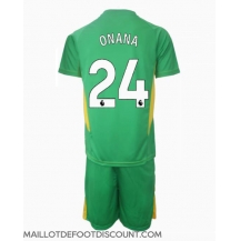 Maillot de football Réplique Manchester United Andre Onana #24 Gardien de but Troisième Enfant 2024-25 Manche Courte (+ Pantalon court)