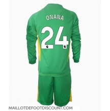 Maillot de football Réplique Manchester United Andre Onana #24 Gardien de but Troisième Enfant 2024-25 Manche Longue (+ Pantalon court)