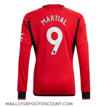 Maillot de football Réplique Manchester United Anthony Martial #9 Domicile 2023-24 Manche Longue