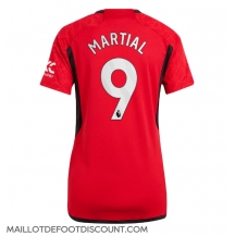 Maillot de football Réplique Manchester United Anthony Martial #9 Domicile Femme 2023-24 Manche Courte