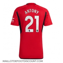 Maillot de football Réplique Manchester United Antony #21 Domicile 2023-24 Manche Courte