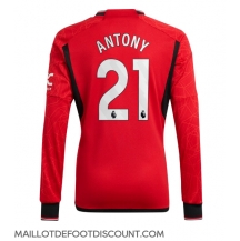 Maillot de football Réplique Manchester United Antony #21 Domicile 2023-24 Manche Longue