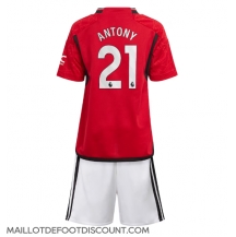 Maillot de football Réplique Manchester United Antony #21 Domicile Enfant 2023-24 Manche Courte (+ Pantalon court)