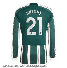 Maillot de football Réplique Manchester United Antony #21 Extérieur 2023-24 Manche Longue