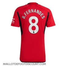 Maillot de football Réplique Manchester United Bruno Fernandes #8 Domicile 2023-24 Manche Courte