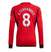Maillot de football Réplique Manchester United Bruno Fernandes #8 Domicile 2023-24 Manche Longue