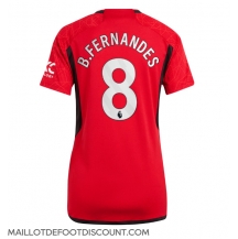 Maillot de football Réplique Manchester United Bruno Fernandes #8 Domicile Femme 2023-24 Manche Courte