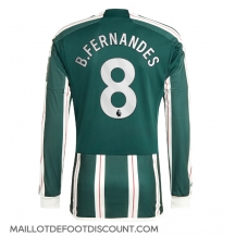 Maillot de football Réplique Manchester United Bruno Fernandes #8 Extérieur 2023-24 Manche Longue