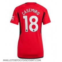 Maillot de football Réplique Manchester United Casemiro #18 Domicile Femme 2023-24 Manche Courte