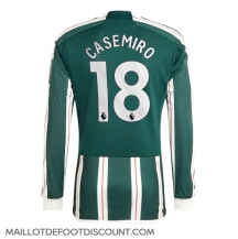 Maillot de football Réplique Manchester United Casemiro #18 Extérieur 2023-24 Manche Longue