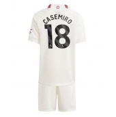 Maillot de football Réplique Manchester United Casemiro #18 Troisième Enfant 2023-24 Manche Courte (+ Pantalon court)