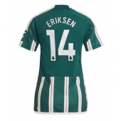 Maillot de football Réplique Manchester United Christian Eriksen #14 Extérieur Femme 2023-24 Manche Courte