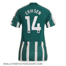 Maillot de football Réplique Manchester United Christian Eriksen #14 Extérieur Femme 2023-24 Manche Courte