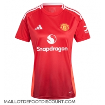 Maillot de football Réplique Manchester United Domicile Femme 2024-25 Manche Courte
