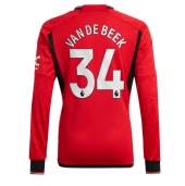Maillot de football Réplique Manchester United Donny van de Beek #34 Domicile 2023-24 Manche Longue
