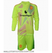 Maillot de football Réplique Manchester United Gardien de but Extérieur Enfant 2024-25 Manche Longue (+ Pantalon court)