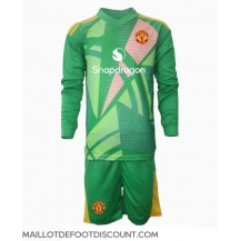 Maillot de football Réplique Manchester United Gardien de but Troisième Enfant 2024-25 Manche Longue (+ Pantalon court)
