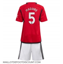 Maillot de football Réplique Manchester United Harry Maguire #5 Domicile Enfant 2023-24 Manche Courte (+ Pantalon court)