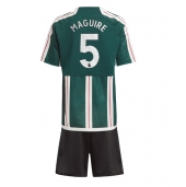 Maillot de football Réplique Manchester United Harry Maguire #5 Extérieur Enfant 2023-24 Manche Courte (+ Pantalon court)