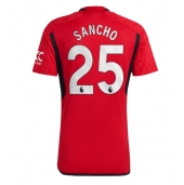 Maillot de football Réplique Manchester United Jadon Sancho #25 Domicile 2023-24 Manche Courte