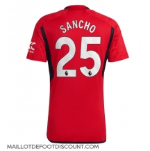 Maillot de football Réplique Manchester United Jadon Sancho #25 Domicile 2023-24 Manche Courte