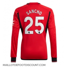Maillot de football Réplique Manchester United Jadon Sancho #25 Domicile 2023-24 Manche Longue