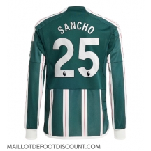 Maillot de football Réplique Manchester United Jadon Sancho #25 Extérieur 2023-24 Manche Longue