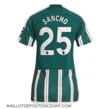Maillot de football Réplique Manchester United Jadon Sancho #25 Extérieur Femme 2023-24 Manche Courte