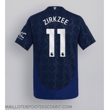 Maillot de football Réplique Manchester United Joshua Zirkzee #11 Extérieur 2024-25 Manche Courte