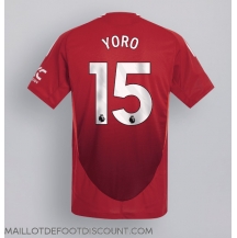 Maillot de football Réplique Manchester United Leny Yoro #15 Domicile 2024-25 Manche Courte