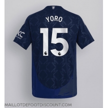 Maillot de football Réplique Manchester United Leny Yoro #15 Extérieur 2024-25 Manche Courte