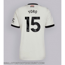 Maillot de football Réplique Manchester United Leny Yoro #15 Troisième 2024-25 Manche Courte