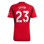 Maillot de football Réplique Manchester United Luke Shaw #23 Domicile 2023-24 Manche Courte