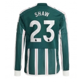 Maillot de football Réplique Manchester United Luke Shaw #23 Extérieur 2023-24 Manche Longue