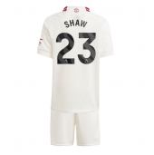 Maillot de football Réplique Manchester United Luke Shaw #23 Troisième Enfant 2023-24 Manche Courte (+ Pantalon court)