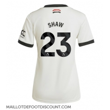 Maillot de football Réplique Manchester United Luke Shaw #23 Troisième Femme 2024-25 Manche Courte