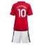Maillot de football Réplique Manchester United Marcus Rashford #10 Domicile Enfant 2023-24 Manche Courte (+ Pantalon court)