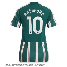 Maillot de football Réplique Manchester United Marcus Rashford #10 Extérieur Femme 2023-24 Manche Courte