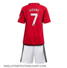 Maillot de football Réplique Manchester United Mason Mount #7 Domicile Enfant 2023-24 Manche Courte (+ Pantalon court)