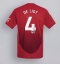 Maillot de football Réplique Manchester United Matthijs de Ligt #4 Domicile 2024-25 Manche Courte